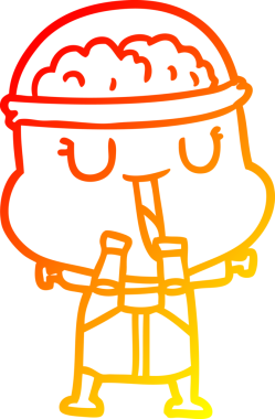 Bir insan tarafından çizilmiş mutlu bir çizgi robot çizimi