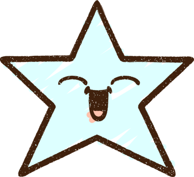 Bir insan tarafından çizilen Gülen Yıldız Tebeşiri