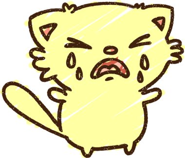 Bir insan tarafından çizilen Ağlayan Kedi Tebeşiri