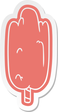 Bir insan tarafından çizilmiş tek bir yeşil ağaç.