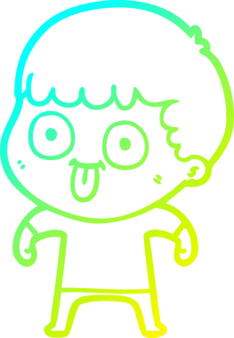 Bir insan tarafından çizilmiş soğuk çizgi çizgi film karakteri.