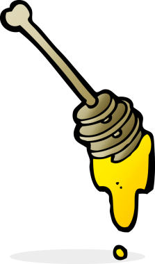 bir insan tarafından çizilmiş ballı çizgi film