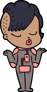 Bir insan tarafından çizilmiş güzel hippi kız.