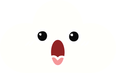 Bir insan tarafından çizilmiş bir bulutun düz renk retro karikatürü