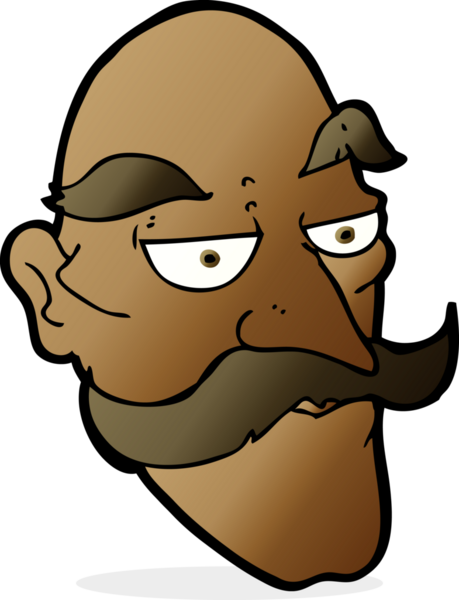 Bir insan tarafından çizilmiş yaşlı adam yüzü.