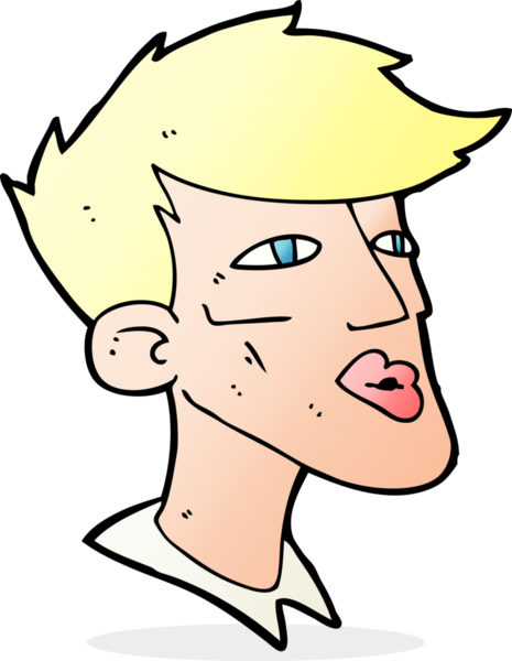 Bir insan tarafından çizilmiş erkek model.