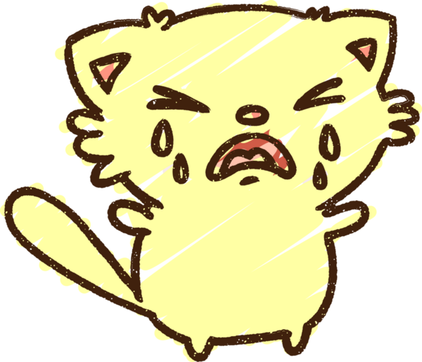 Bir insan tarafından çizilen Ağlayan Kedi Tebeşiri