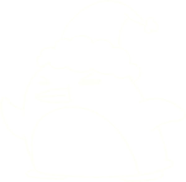 Bir insan tarafından çizilmiş Noel Pengueni Tebeşiri