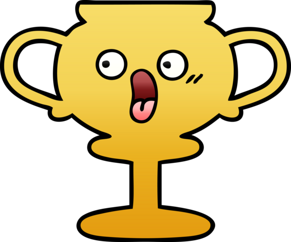 Bir insan tarafından çizilmiş bir kupanın gölgelenmiş karikatürü