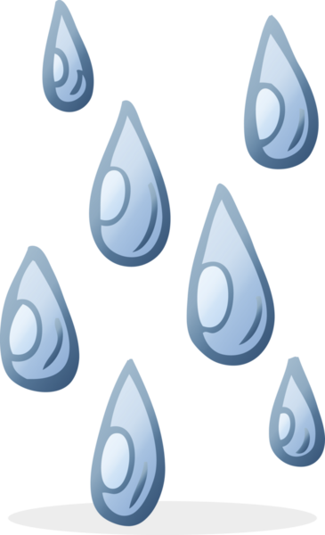 Bir insan tarafından çizilmiş serbest çizim yağmur damlaları