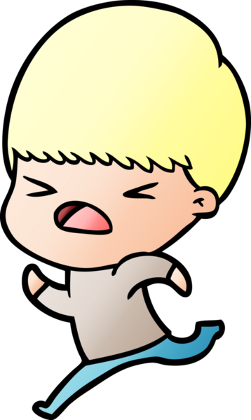 Çizgi film bir insan tarafından çizilmiş stresli adam