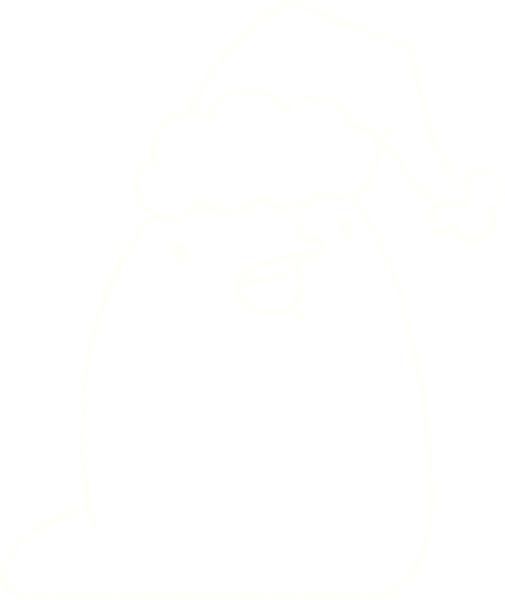 Bir insan tarafından çizilmiş Noel Sümüklüsü Tebeşiri