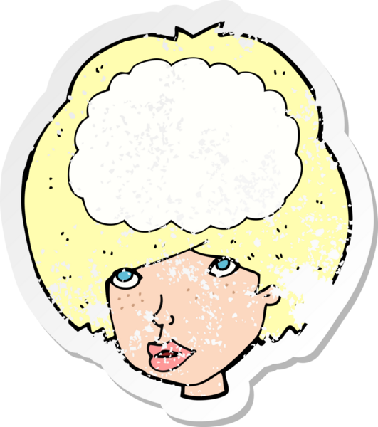 Bir insan tarafından çizilmiş boş kafalı bir karikatürün gerilimli yapıştırması.