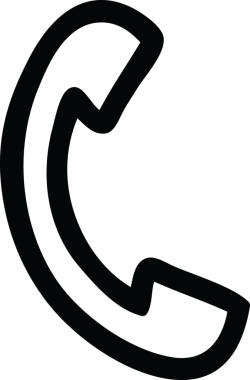 bir insan tarafından çizilmiş telefon ahizesi simgesi