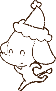 Bir insan tarafından çizilen Festive Fil Kömürü