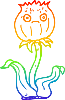 gökkuşağı gradyan çizgi çizimi bir insan tarafından çizilmiş devedikeni