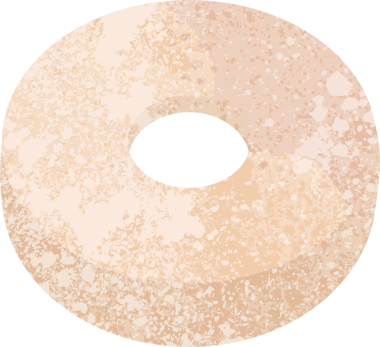 bir insan tarafından çizilmiş donut grafik vektör resimleme simgesi