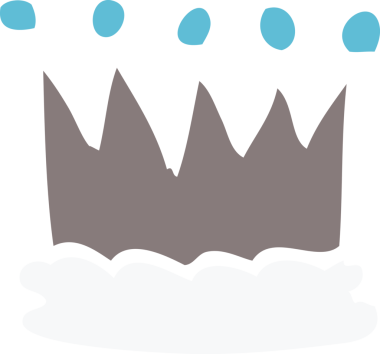 Bir insan tarafından çizilmiş karalama tacı.