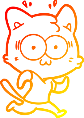 Bir çizgi film karakteri, bir insan tarafından çizilmiş bir kedi tarafından çizilmiş.