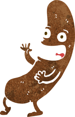 Bir insan tarafından çizilmiş el çizimi karikatür