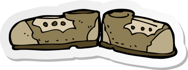 Bir insan tarafından çizilmiş eski bir çizimin çıkartması.