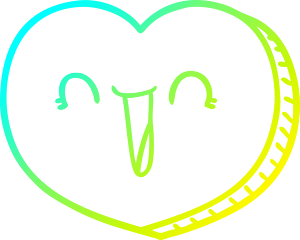 Bir insan tarafından çizilmiş bir aşk karikatürü çizimi.