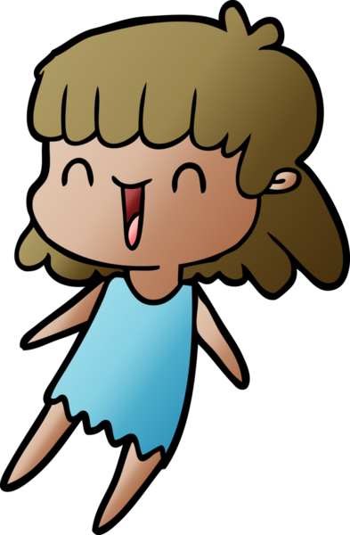 Bir insan tarafından çizilmiş karikatür kadın.