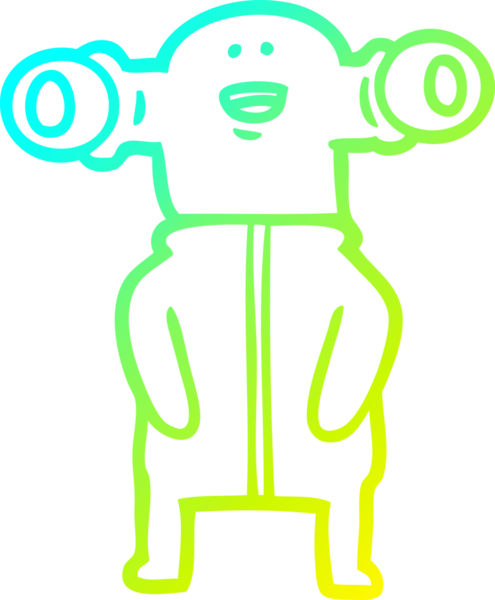 Bir insan tarafından çizilmiş, soğuk bir çizgi roman çizimi.