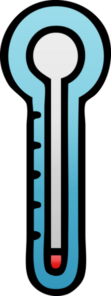 Bir insan tarafından çizilen cam termometrenin gölgelendirilmiş gradyanı