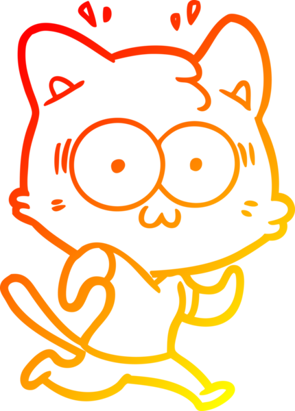 Bir çizgi film karakteri, bir insan tarafından çizilmiş bir kedi tarafından çizilmiş.