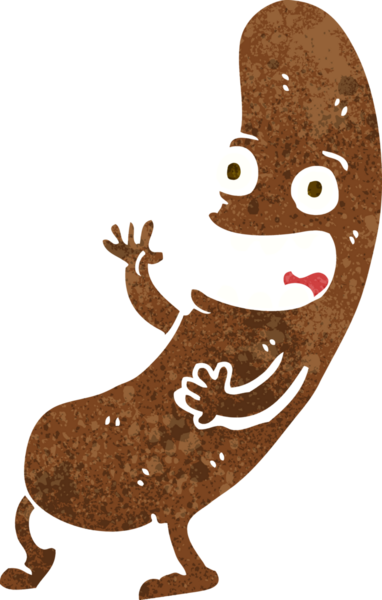 Bir insan tarafından çizilmiş el çizimi karikatür