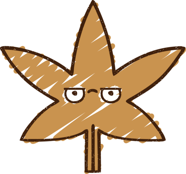 Bir insan tarafından çizilen Yaprak Tebeşiri