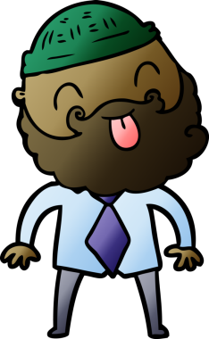 Bir insan tarafından çizilmiş şapkalı ve gömlekli bir adam.