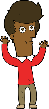 Bir insan tarafından çizilmiş bir karikatür.