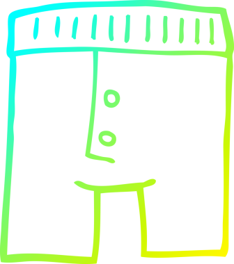 Bir insan tarafından çizilmiş bir çizgi film iç çamaşırı çizimi.