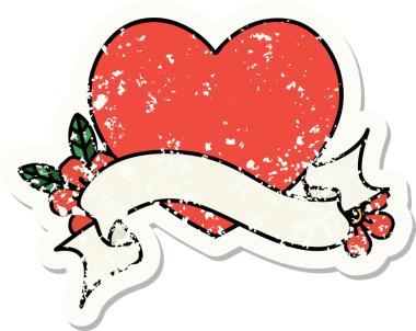 Bir insan tarafından çizilmiş eski bir kalp amblemi.