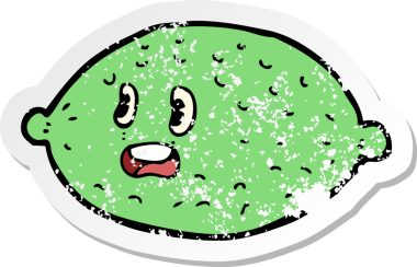 Bir insan tarafından çizilmiş karikatür kireçlenmesi.