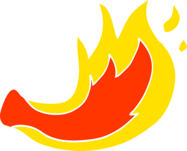 bir insan tarafından çizilmiş karalama alevi