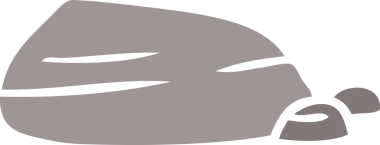 Bir insan tarafından çizilmiş taş ve çakıl karalamaları.