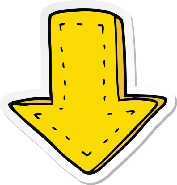 Bir insan tarafından çizilmiş bir çizgi filmin çıkartması.