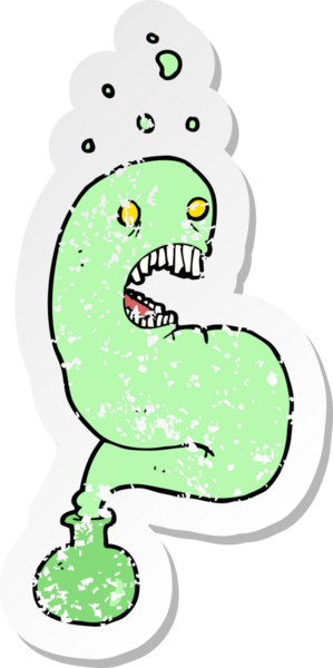 Bir insan tarafından çizilmiş şişedeki cadılar bayramı hayaletinin gerilimli yapıştırması.