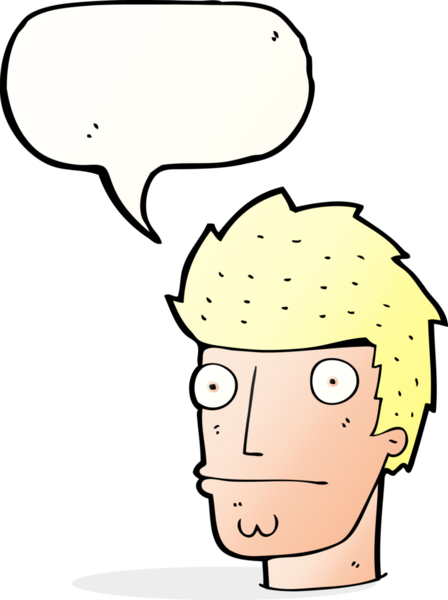 Bir insan tarafından çizilmiş konuşma balonlu sinirli bir adam.