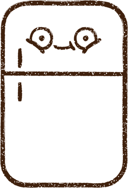 Bir insan tarafından çizilen Mutlu Buzdolabı Kömür Çizimi