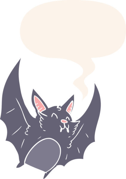 Bir insan tarafından çizilmiş eski tarz konuşma baloncuğu olan cadılar bayramı sopası çizgi filmi.