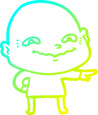 Bir insan tarafından çizilmiş ürpertici bir çizgi film çizimi.