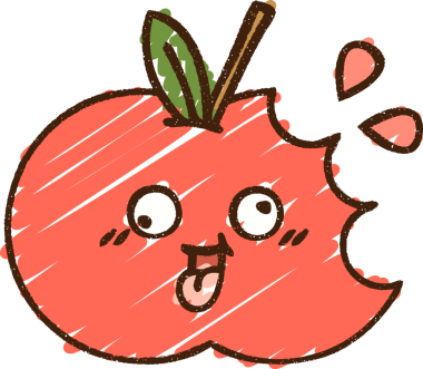 Bir insan tarafından çizilen Elma Tebeşiri