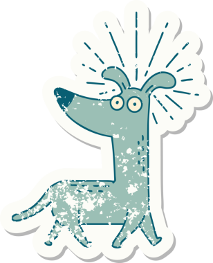 Bir insan tarafından çizilmiş eski bir dövme stili.