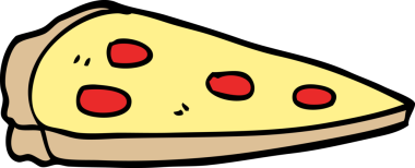 Bir insan tarafından çizilmiş karalama pizzası.