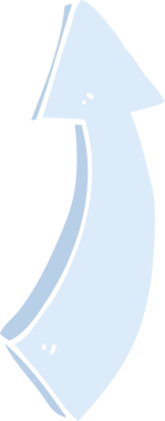 Bir insan tarafından çizilmiş karalama işaretli ok