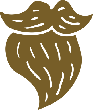 karikatür adam yüz kahverengi sakal bir insan tarafından çizildi